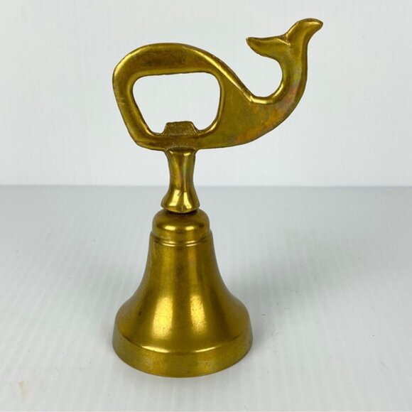 Nautical Brass Bell collection Lot of 4 Lobster Whale Anchor - Picture 4 of 11
